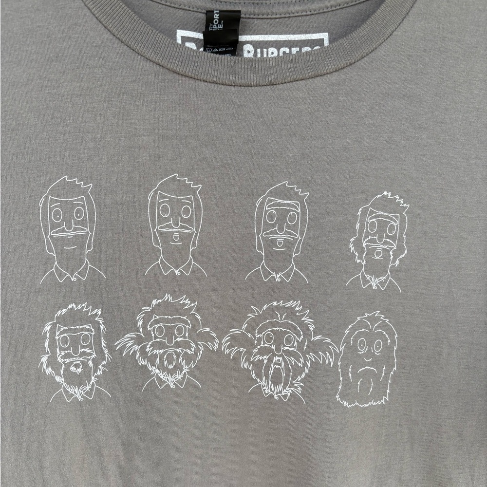 Bob’s Burgers T Shirt Grey Unisex Sz Large Preowned - Picture 2 of 5